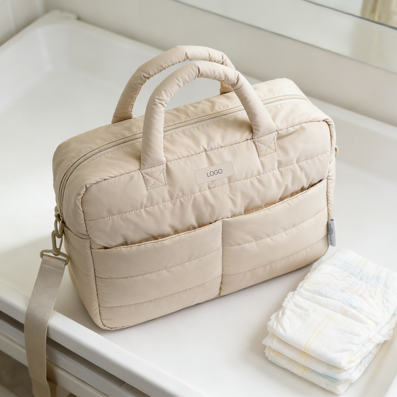 Beige Tote Mommy Bag - Image 4